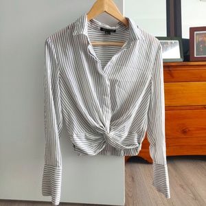 Black & White Striped Blouse